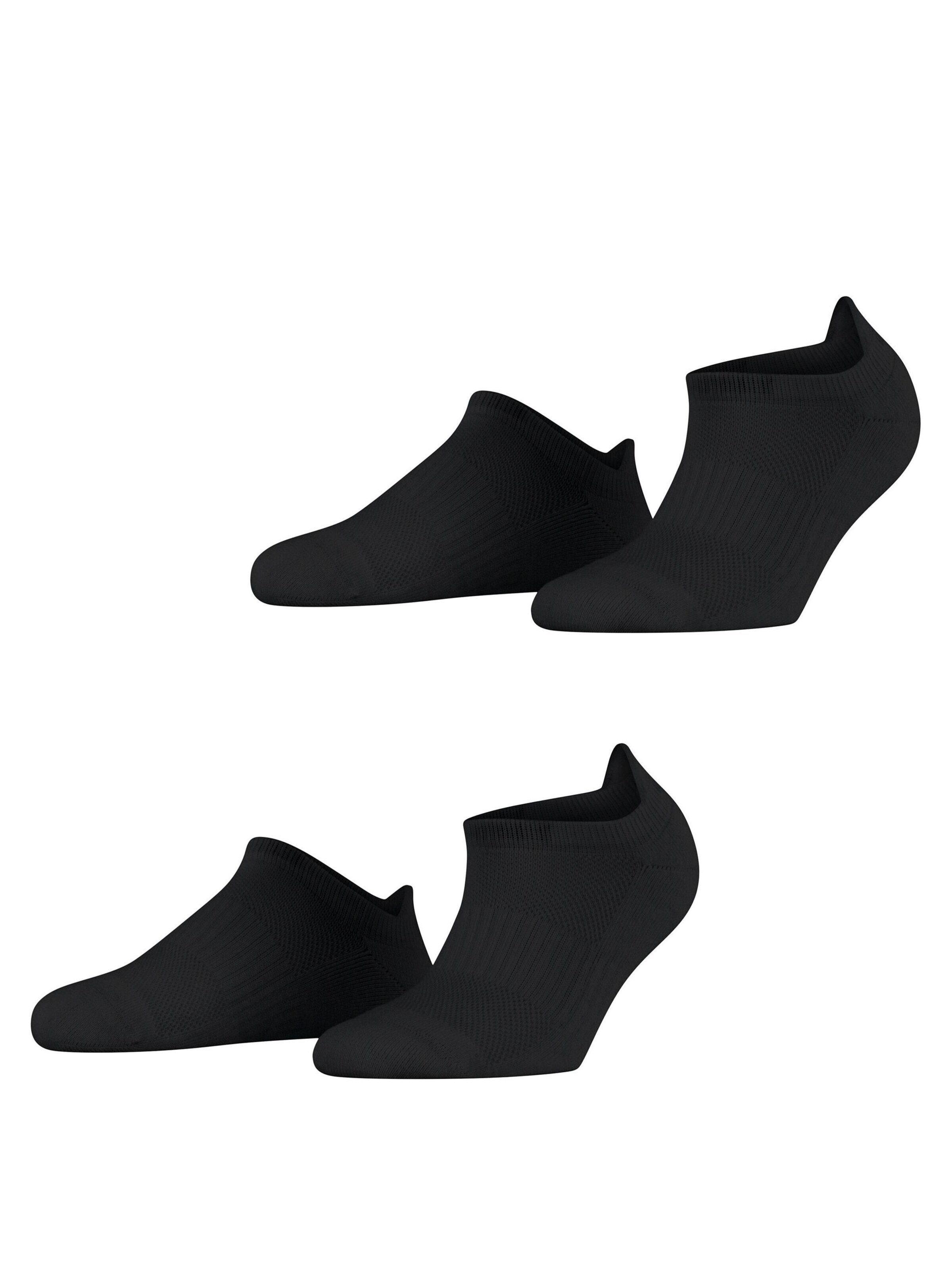 ESPRIT Füßlinge 'Active Basic 2-Pack'‌‌‌‌‌ in Schwarz: Vorderseite