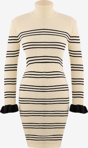 TrendyolPletena haljina - siva boja: prednji dio