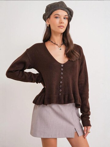 MixRay Pullover 'Pullover'‌‌‌‌ in Braun