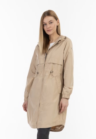 Manteau mi-saison DreiMaster Maritim en beige : devant