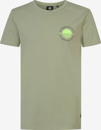 Petrol Industries Shirt 'Glassy' in gelb / hellgrau / grün / offwhite, Produktansicht