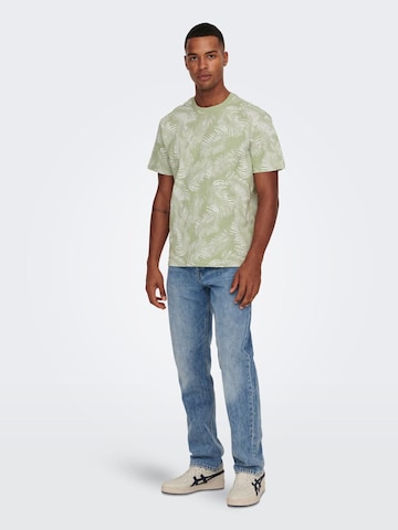 Only & Sons Shirt 'Perry' in Green