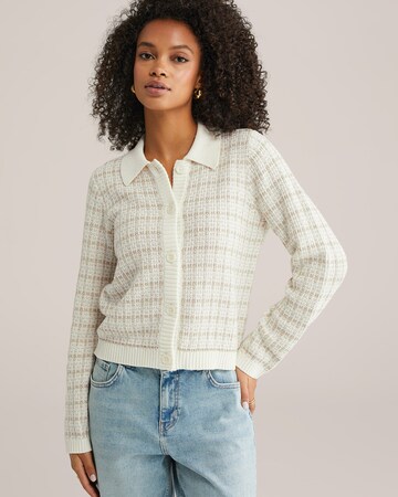 WE FashionKardigan - bijela boja: prednji dio