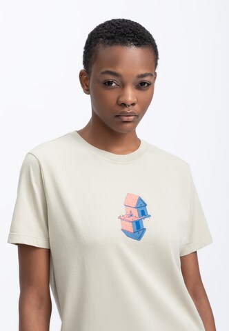 T-Shirt 'The Dream' Kaft en beige