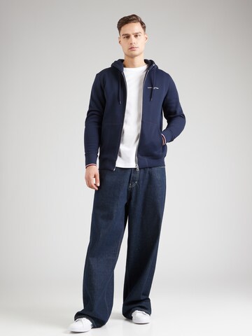 TOMMY HILFIGER Sweatjacke in Blau