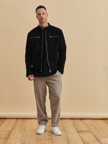 DAN FOX APPAREL Between-Season Jacket 'Levin' in Black