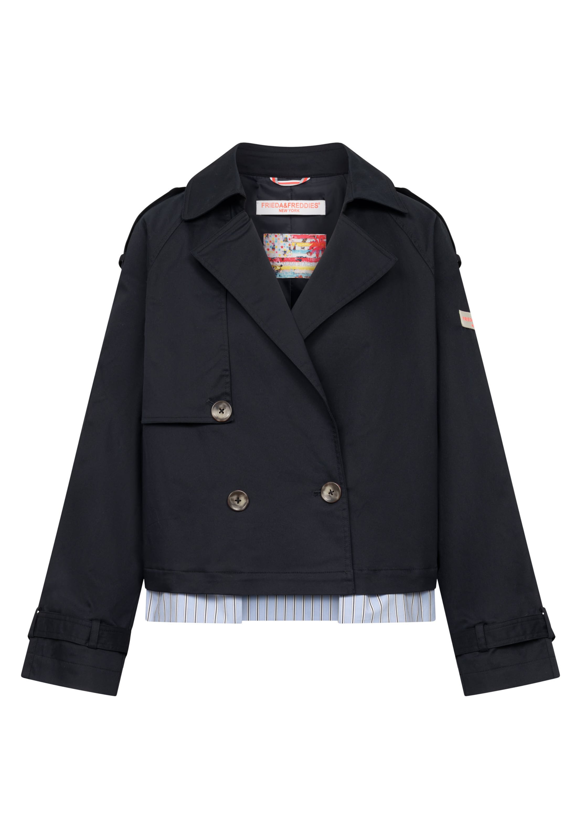 Frieda & Freddies NY Between-Season Jacket 'Li-Ann' in Blue: front