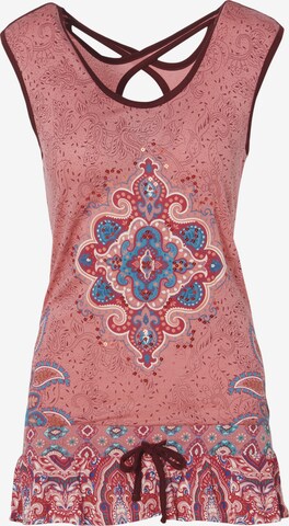 KOROSHI Top in Pink: front