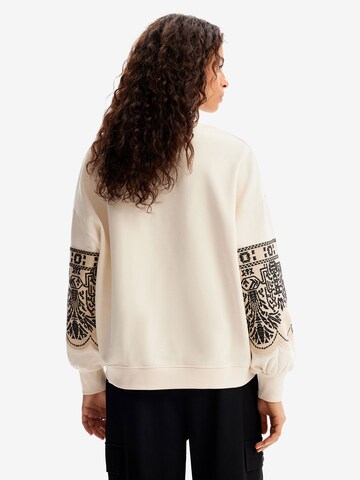 Sweat-shirt Desigual en blanc