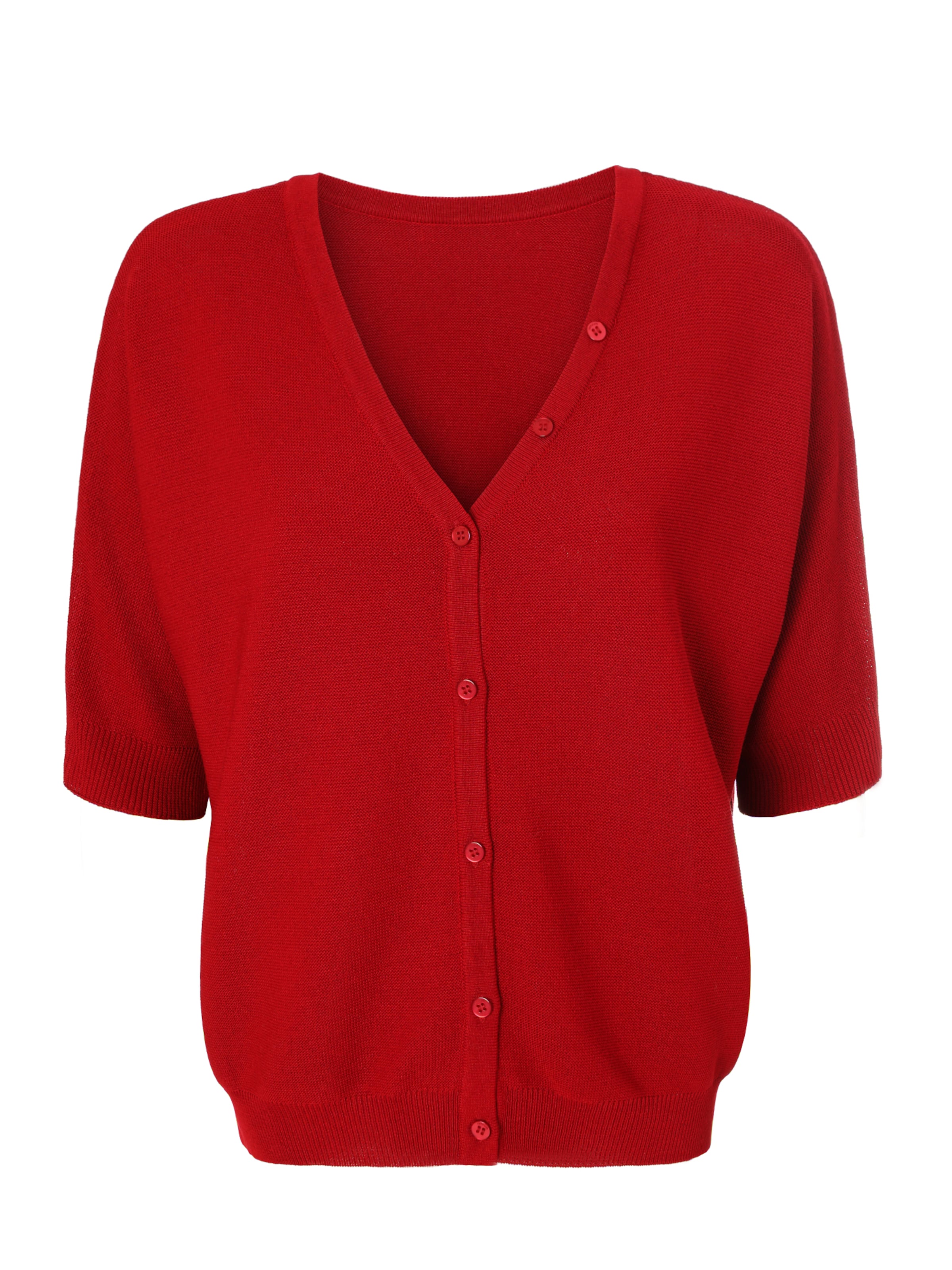 Geacă tricotată 'Kjani' de la TATUUM pe roșu: față