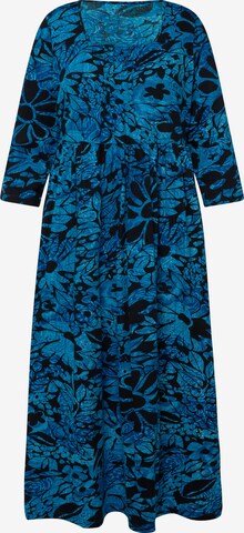 Ulla Popken Summer Dress in Blue: front