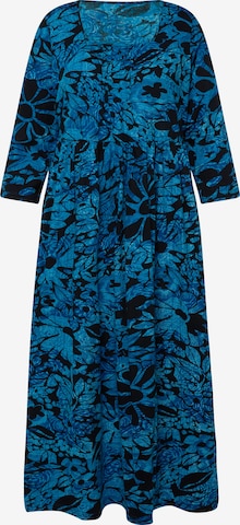 Ulla Popken Summer Dress in Blue: front