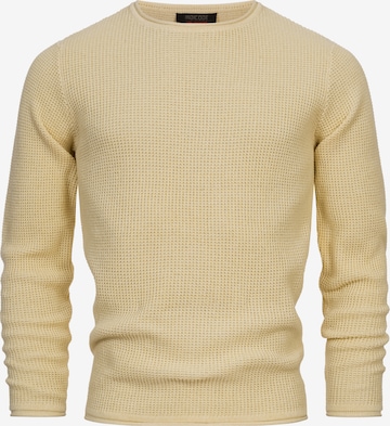 INDICODE JEANS Pullover ' Petri ' in Gelb: Vorderseite