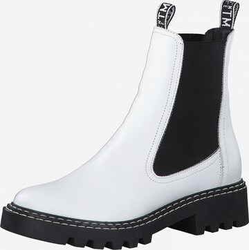 TAMARIS Chelsea Boots in White: front