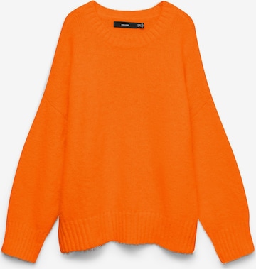 Vero Moda Curve Oversized trui 'VMChope' in Oranje: voorkant