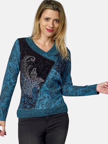 KOROSHI Shirt in Blauw: voorkant