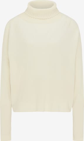 DreiMaster PREMIUM Oversized Sweater in White: front