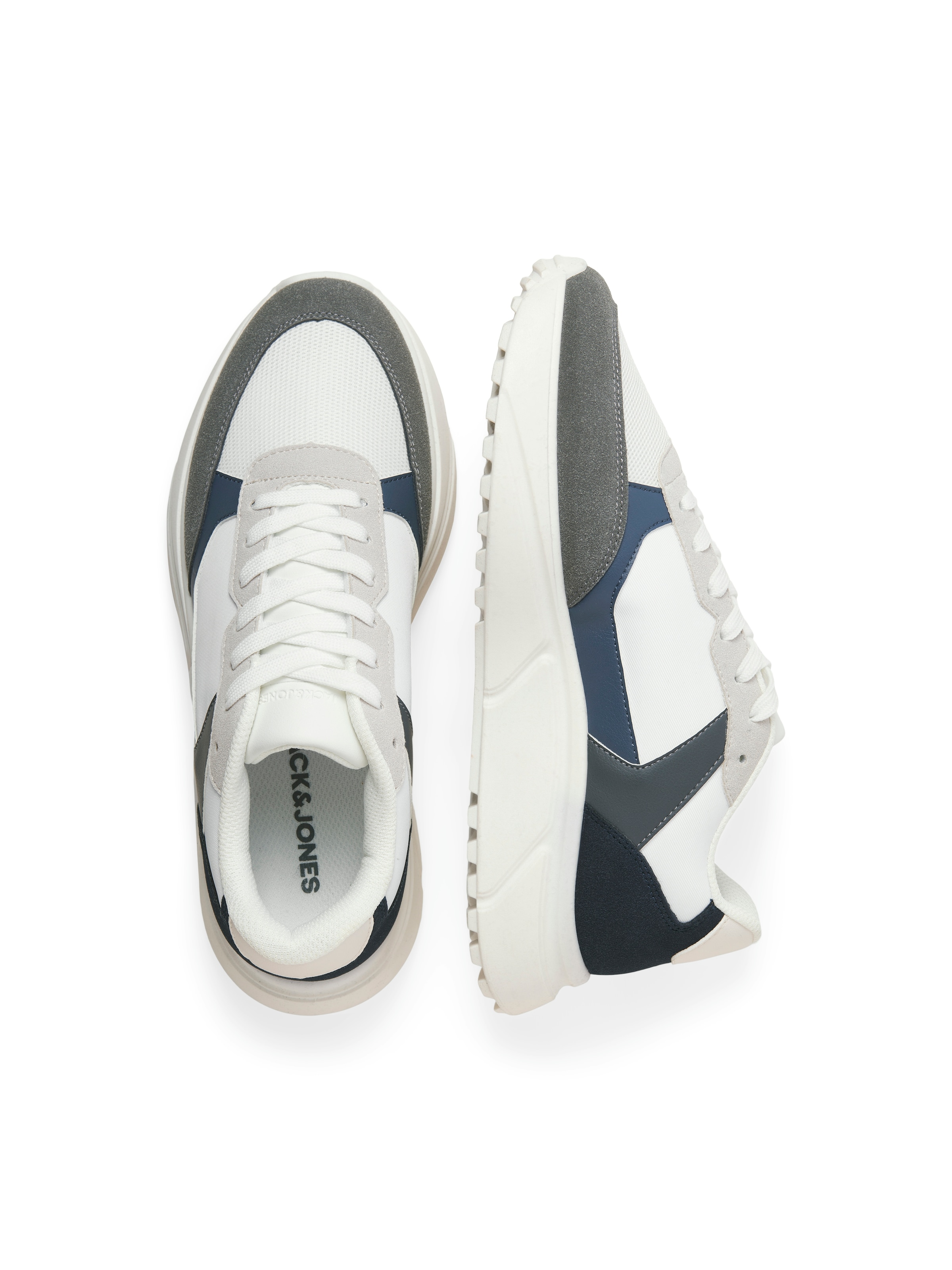 balts JACK & JONES Zemie brīvā laika apavi 'JFWASPIRE'