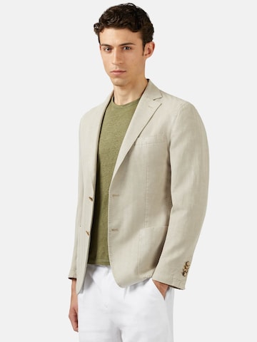 Coupe regular Veste de costume Boggi Milano en beige : devant