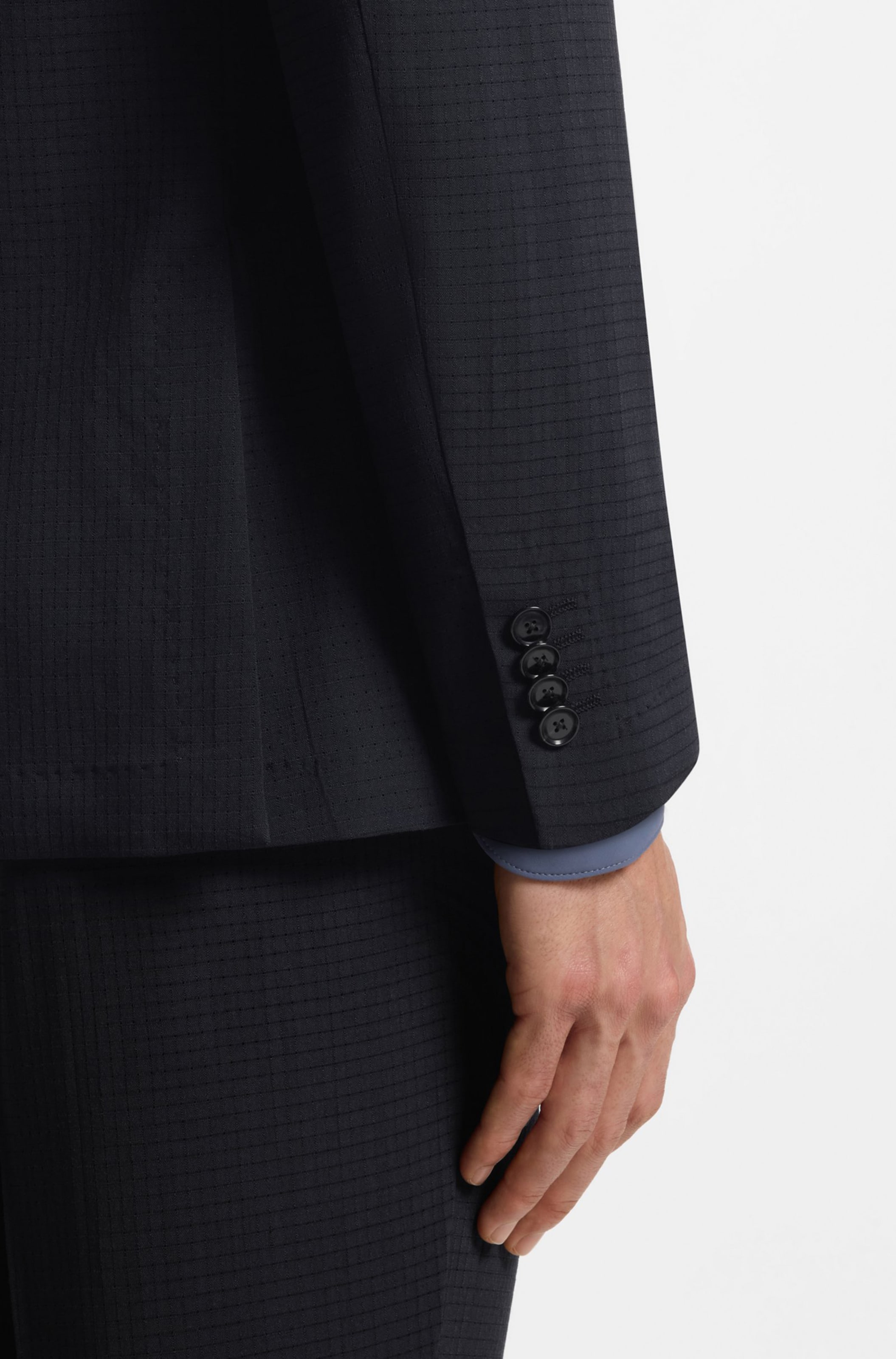 BOSS Regular Fit Businesshemd in Blau