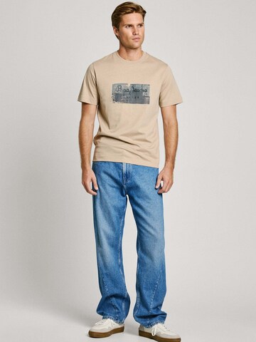 T-Shirt 'Dalter' Pepe Jeans en beige