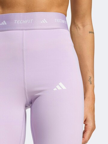 ADIDAS PERFORMANCE Skinny Športové nohavice - Fialová