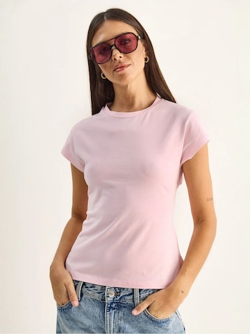 Haut Bianco Lucci en rose : devant