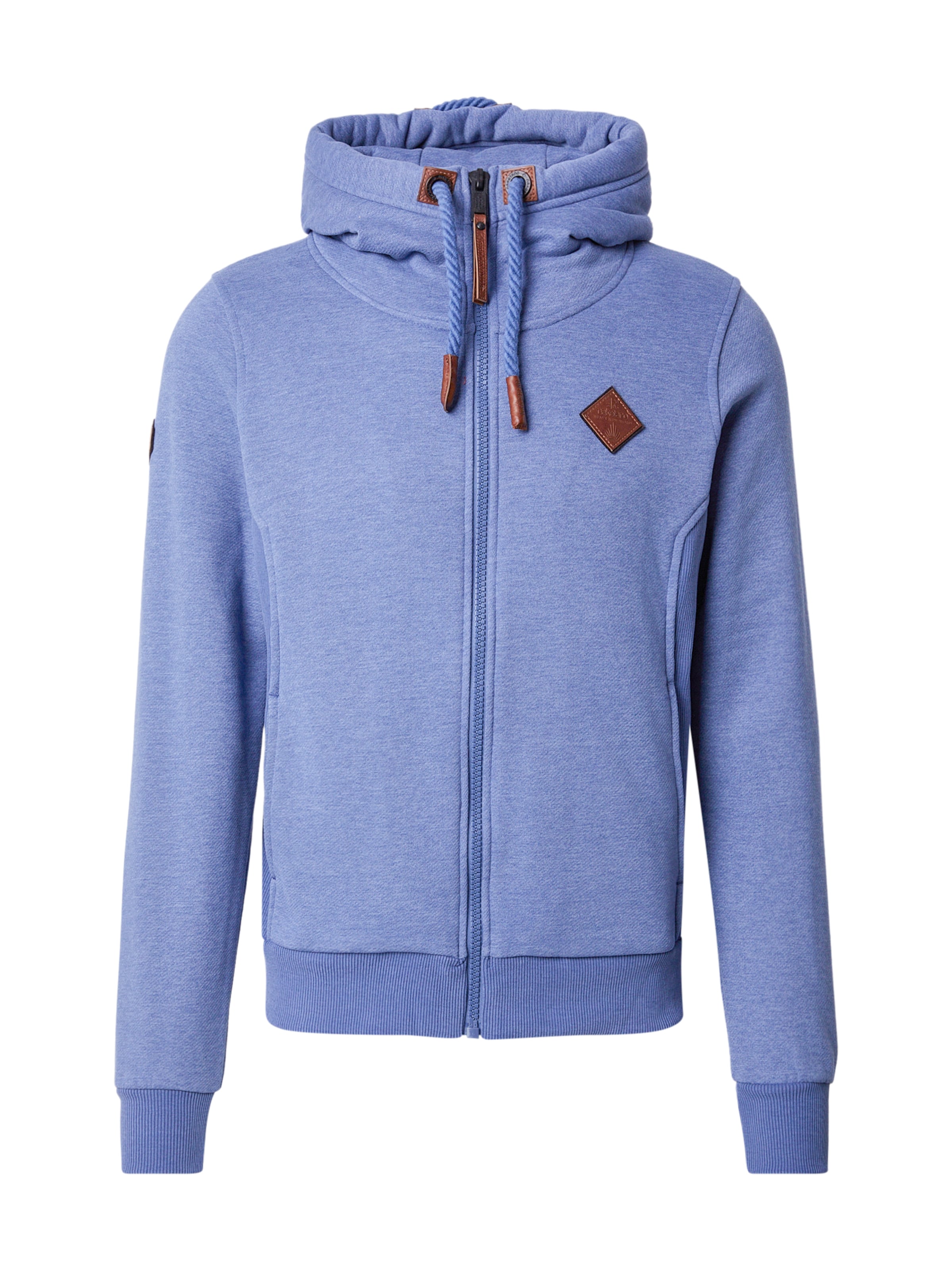 Geacă tricotată de la naketano pe albastru: față