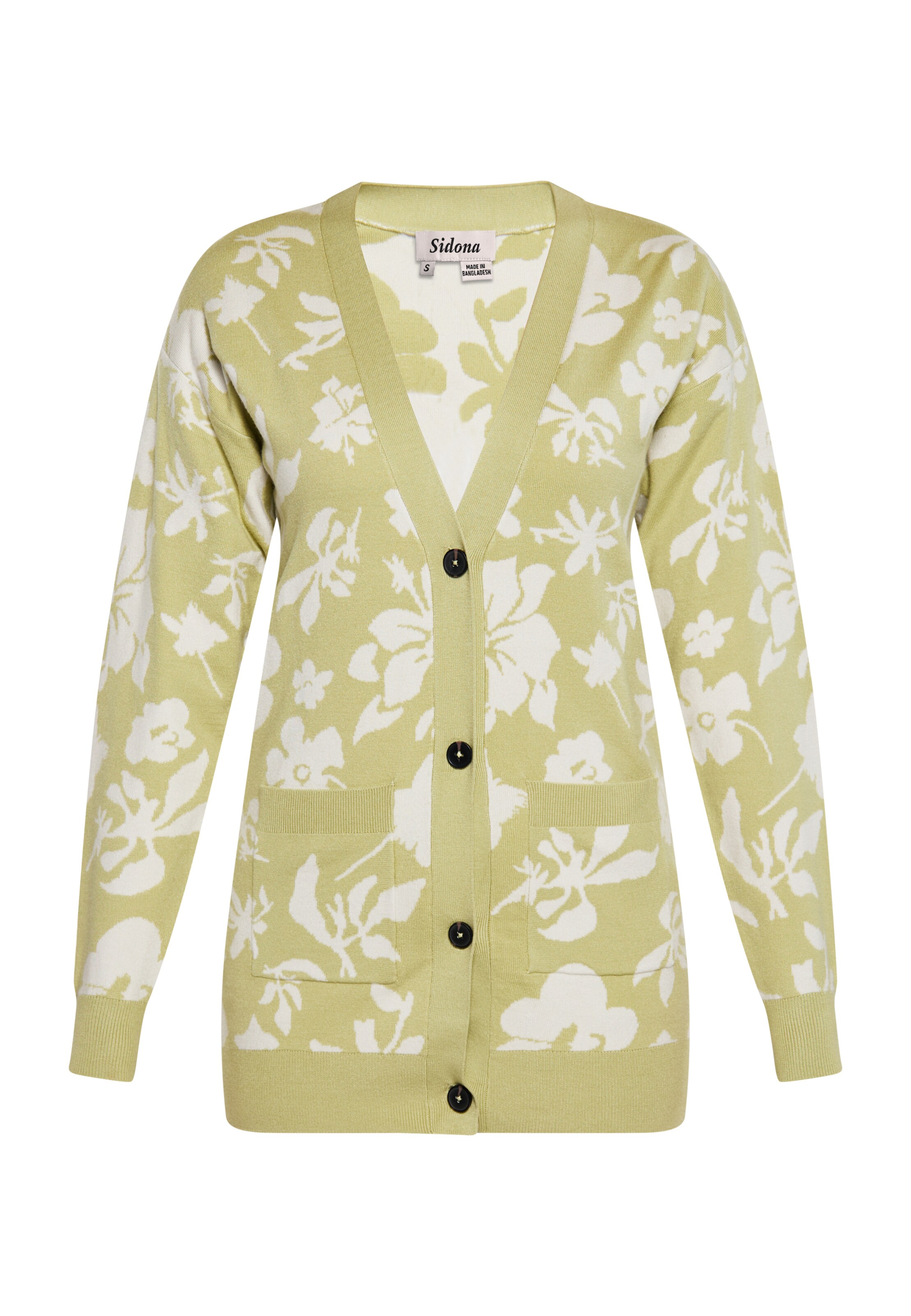 Sidona - Casaco de malha em verde: frente