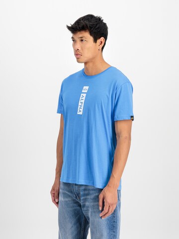 ALPHA INDUSTRIES - Camiseta en azul: frente
