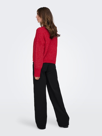 ONLY Sweter 'ONLMALLY' w kolorze czerwony