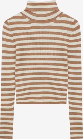 Pull&Bear Sweter w kolorze brązowy: przód