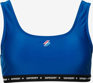Bustier Hauts de bikini Superdry en bleu : devant