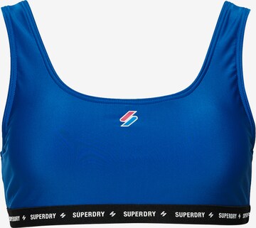 Superdry Bralette Bikini Top in Blue: front