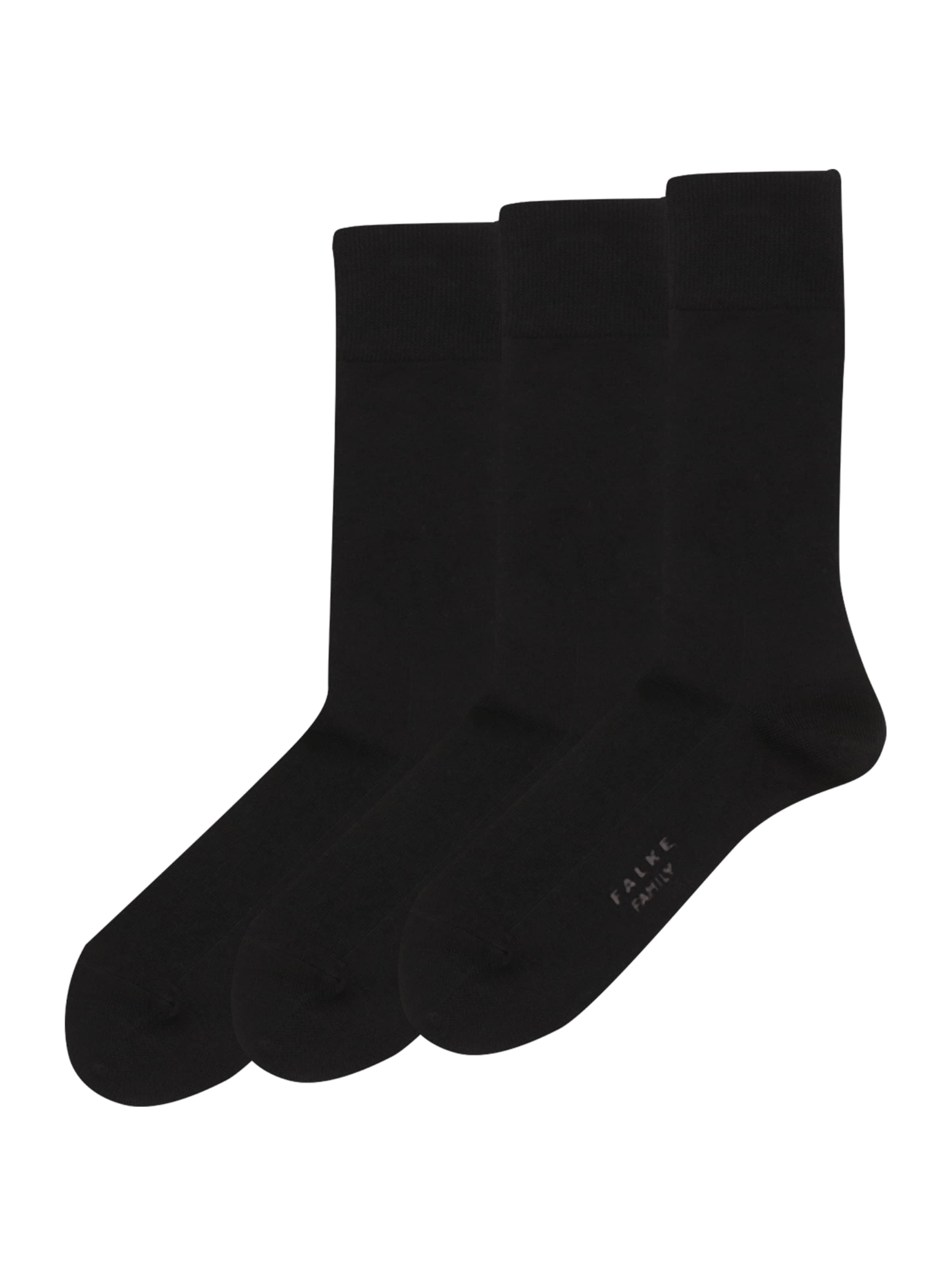 FALKE Socks 'Family' in Black: front