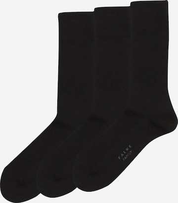 FALKE Socks 'Family' in Black: front