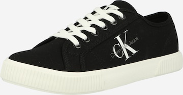 Calvin Klein Jeans Sneakers in Black: front