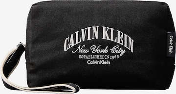Trousses de toilette Calvin Klein en noir : devant