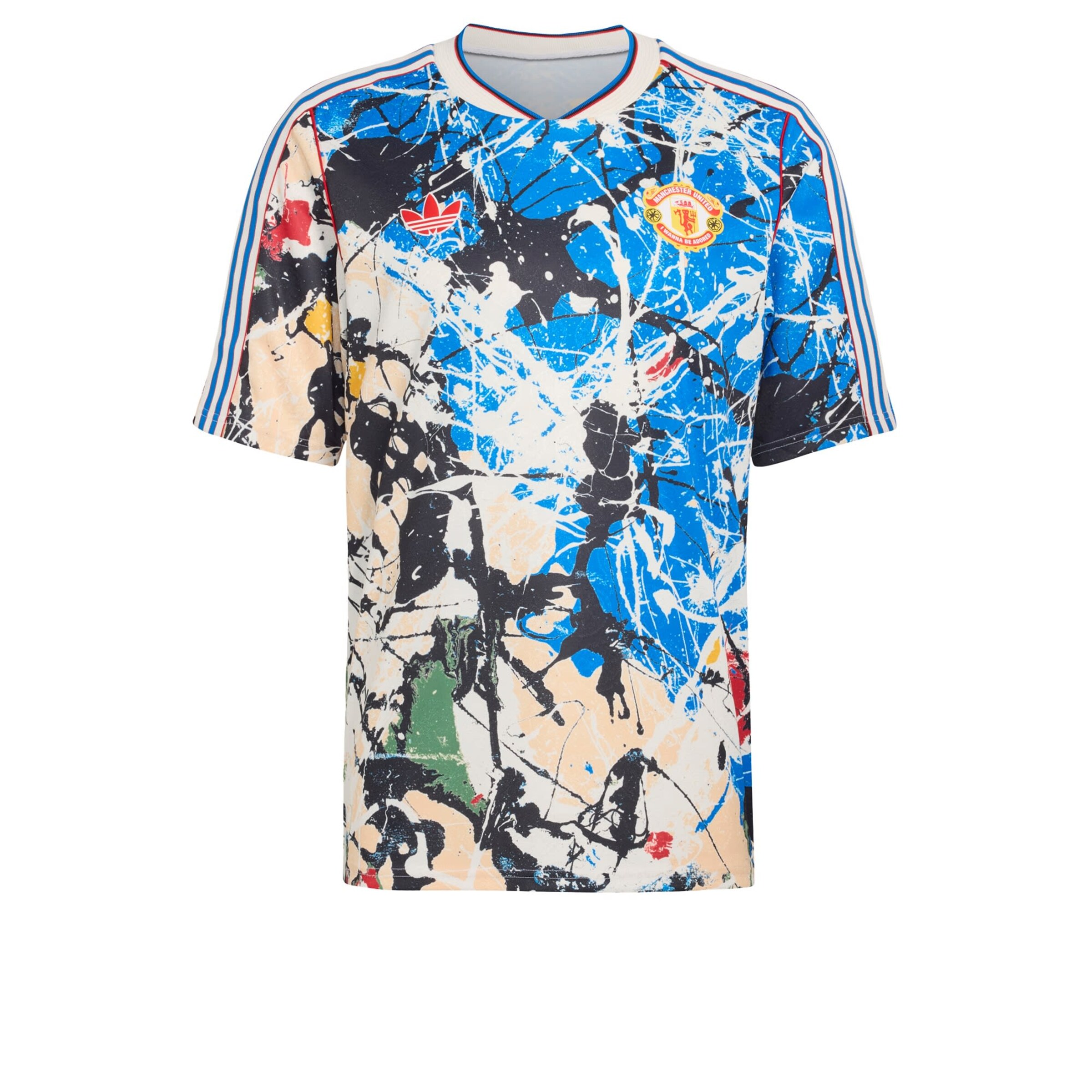 Maillot 'Manchester United Stone Roses' ADIDAS PERFORMANCE en bleu : devant