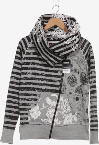 Desigual Sweatshirt & Zip-Up Hoodie in L in Grey: front