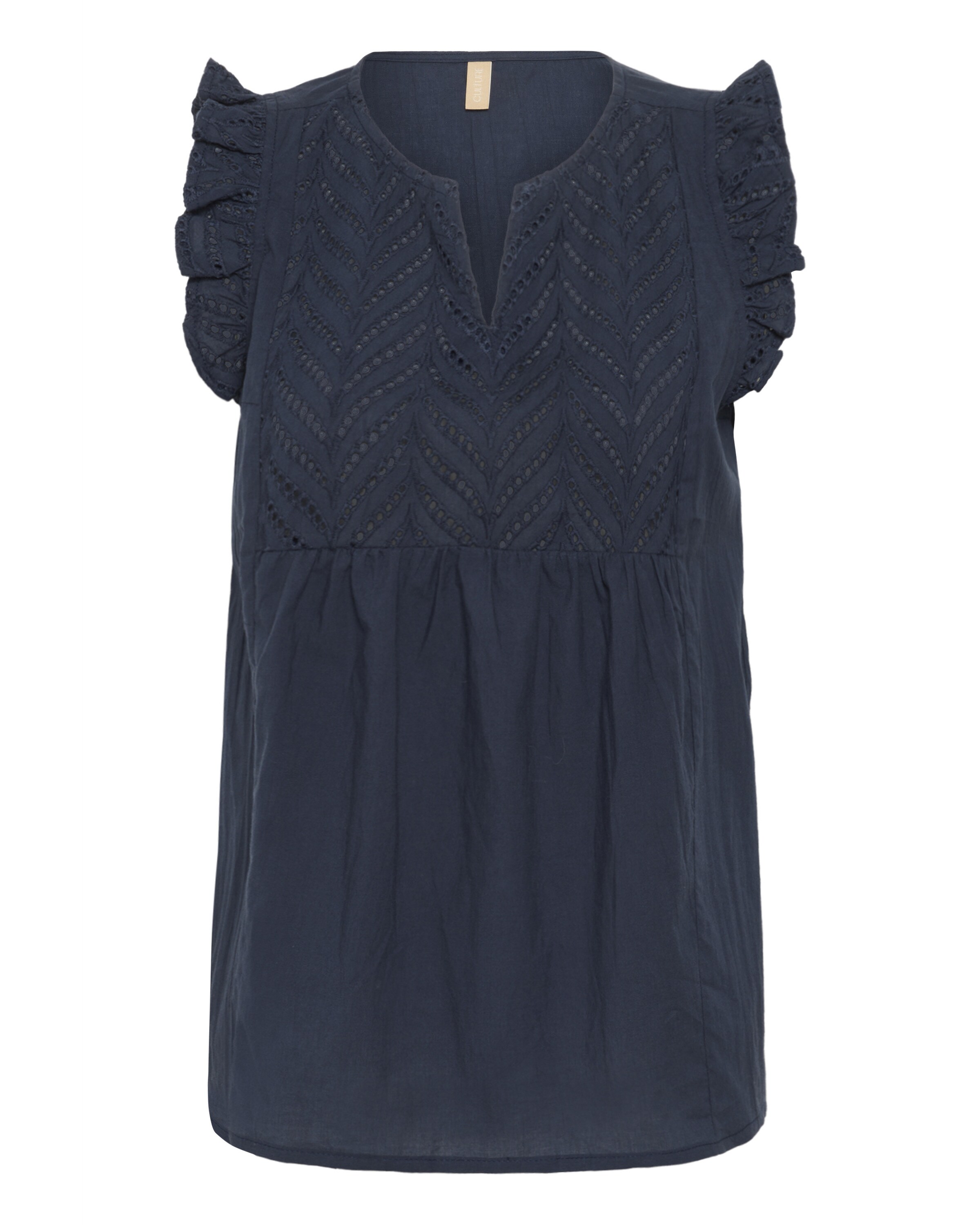 CULTURE Bluse i blå: forside