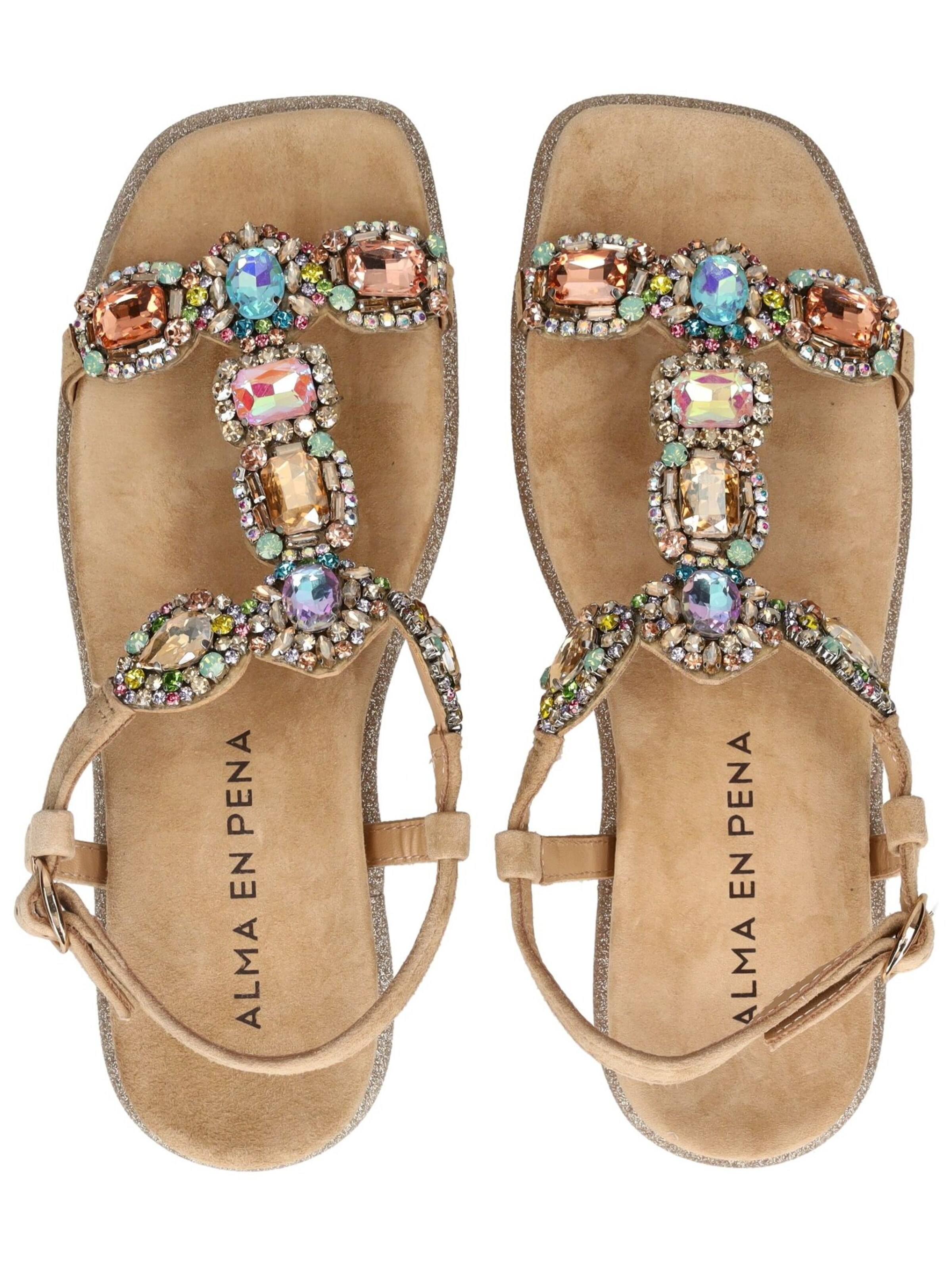 Alma En Pena Sandale in Beige