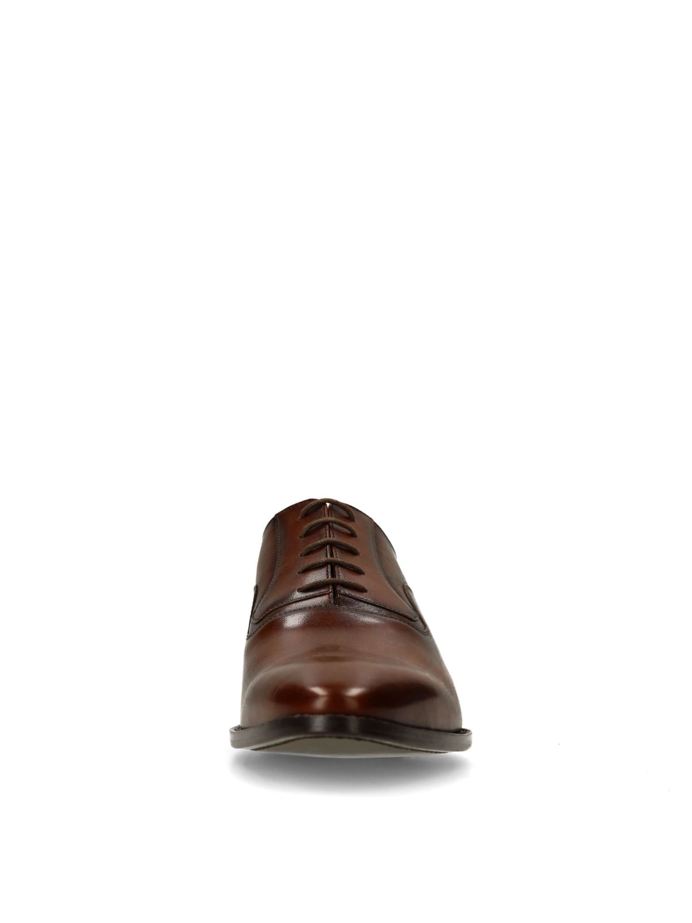MANFIELD Schnürschuhe in Braun