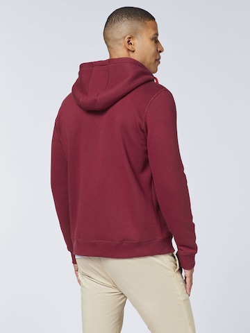 CHIEMSEE Zip-Up Hoodie in Red