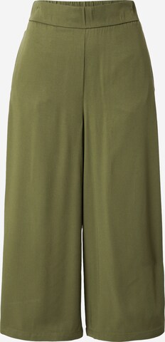 Wide leg Pantaloni 'Vero' di VILA in verde: frontale