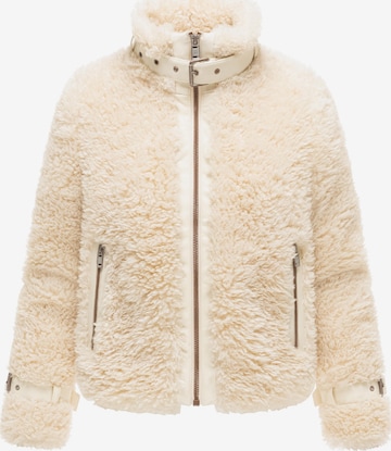NAVAHOO Vinterjakke 'Wuschelwonne 14' i beige: forside