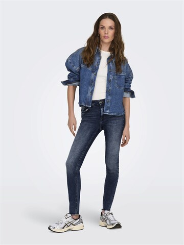 ONLY Skinny Jeans 'BLUSH' in Blauw