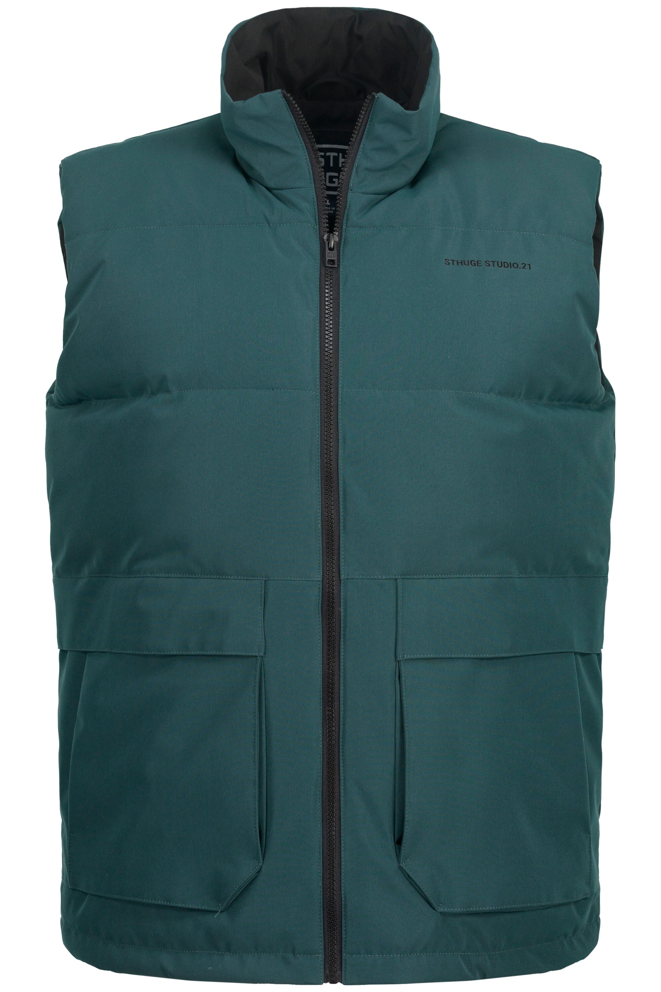 STHUGE Vest in Green: front