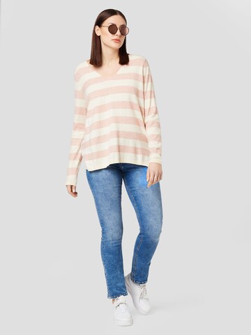 Pull-over 'MELINNA' ONLY Carmakoma en beige