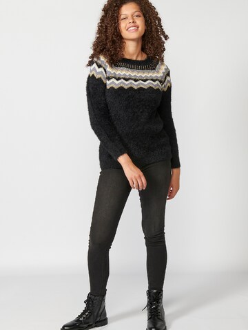 KOROSHI Pullover in Schwarz